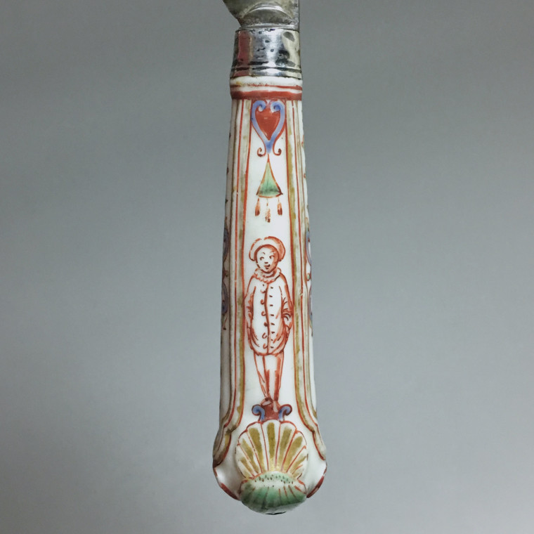 Couteau en porcelaine de Vienne – Manufacture de Du Paquier – XVIIIe siècle