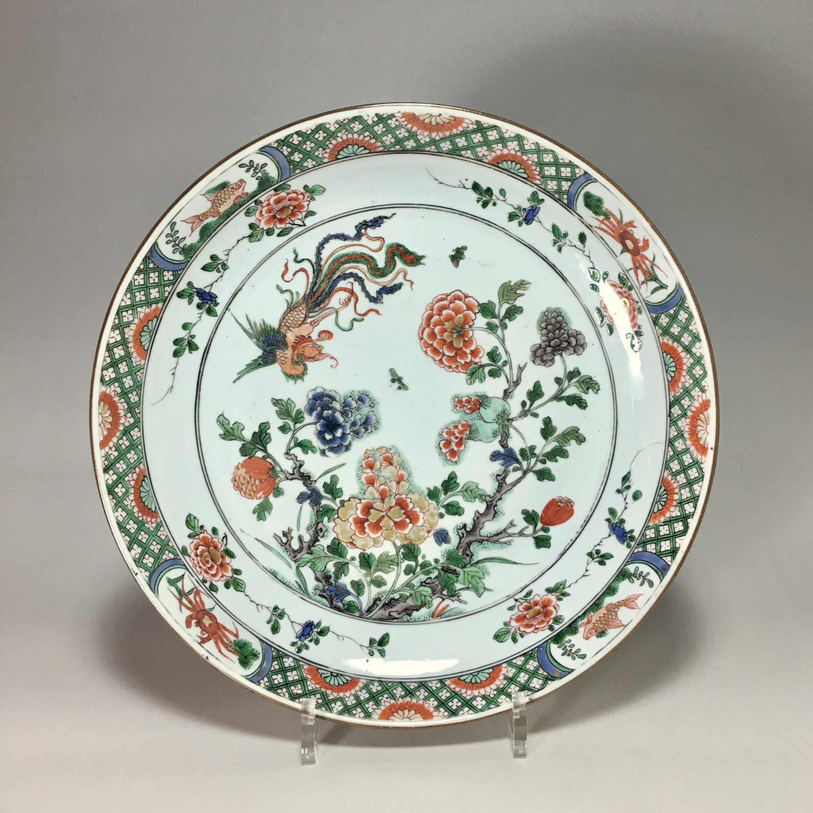 Paire de coupes aux émaux de la famille verte en porcelaine de Chine d’époque Kangxi (1662-1722)