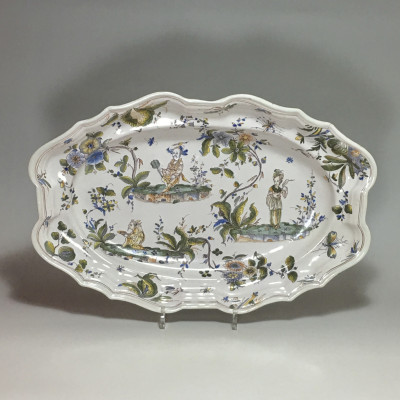 Milan - Grand plat aux chinois - XVIIIe Siècle