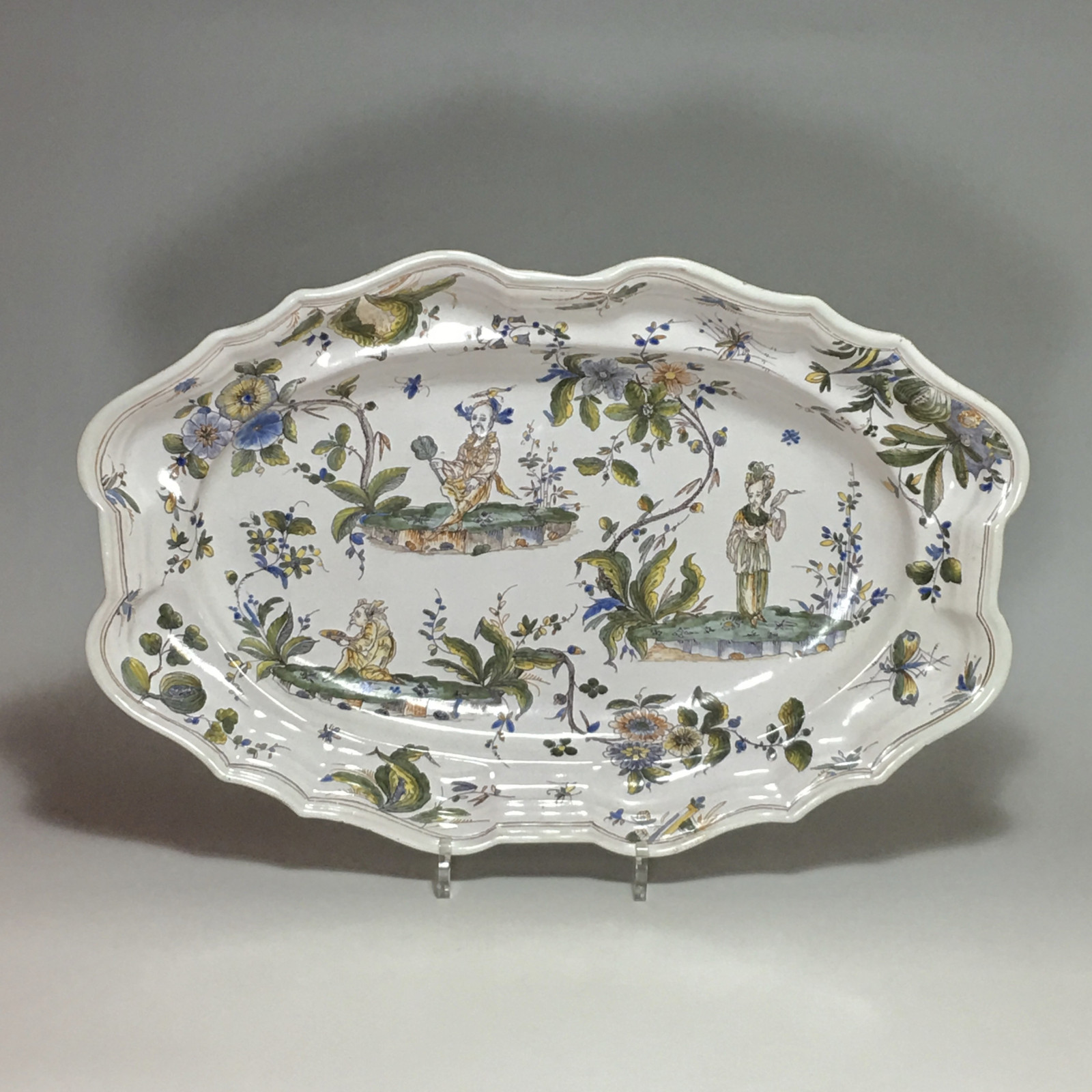 Milan - Grand plat aux chinois - XVIIIe Siècle
