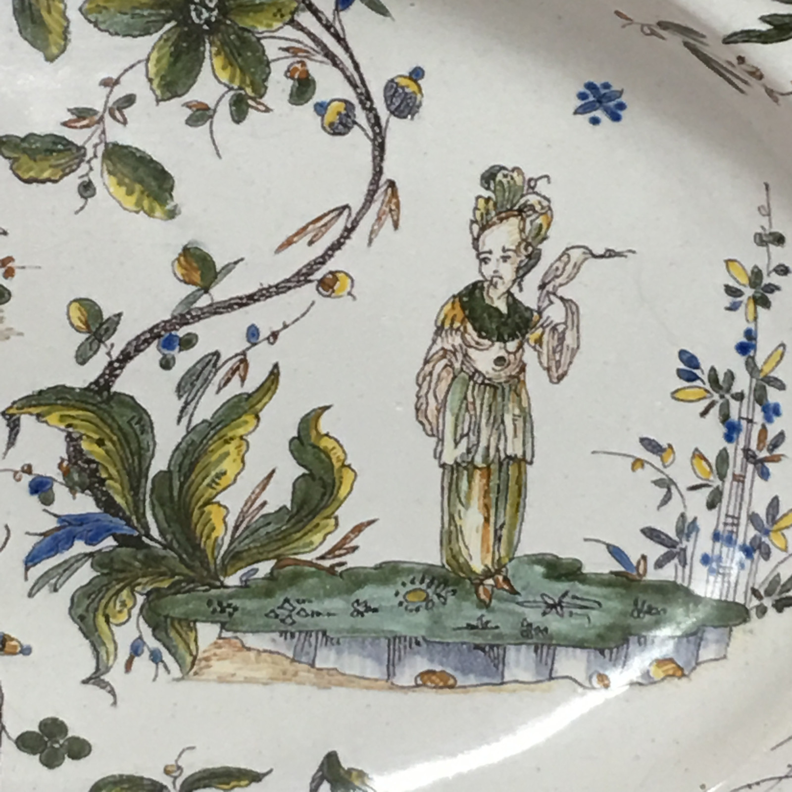 Milan - Grand plat aux chinois - XVIIIe Siècle