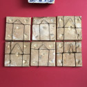 Ensemble de 12 carreaux en faïence de Moustiers – XVIIIe siècle