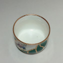 Sugar bowl in porcelain of Vincennes - Sèvres with green ribbons decoration - eighteenth century
