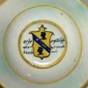Plat en majolique d'Urbino « Orphée et les Bacchantes » Ecole de Xanto - vers 1540