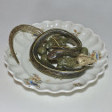 Alcora earthenware plate decorated in trompe-l'oeil - Eighteenth century -SOLD