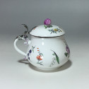 Moutardier couvert en porcelaine de Höchst - Vers 1750 - 1763
