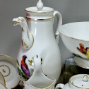 Paris - Tea and Coffee Service with Bird Decor - Empire Period