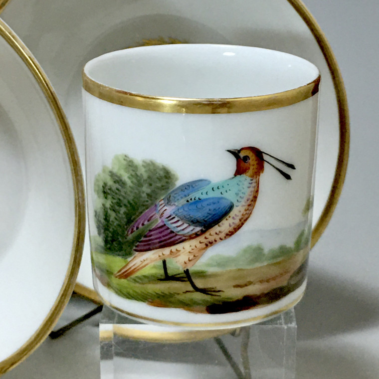 Paris - Service à thé et café à décor doiseaux - Époque empire