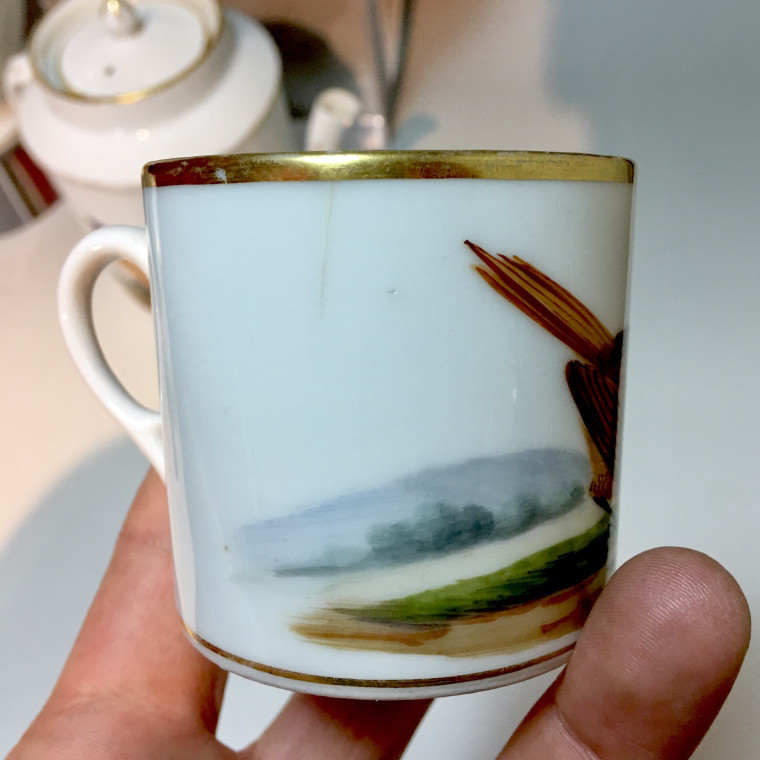 Paris - Service à thé et café à décor doiseaux - Époque empire