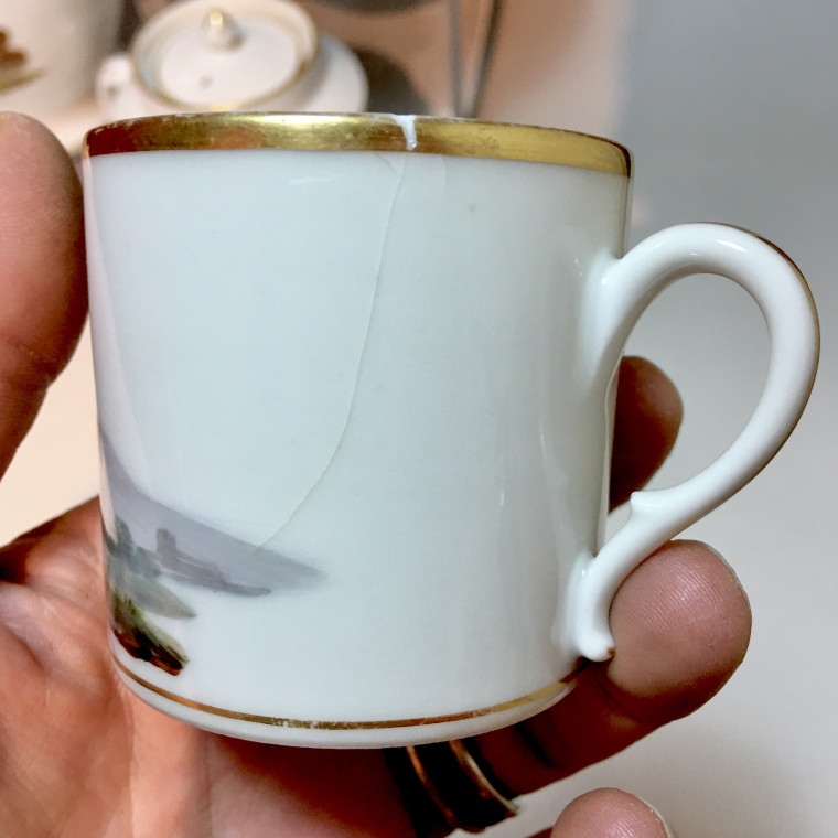 Paris - Service à thé et café à décor doiseaux - Époque empire