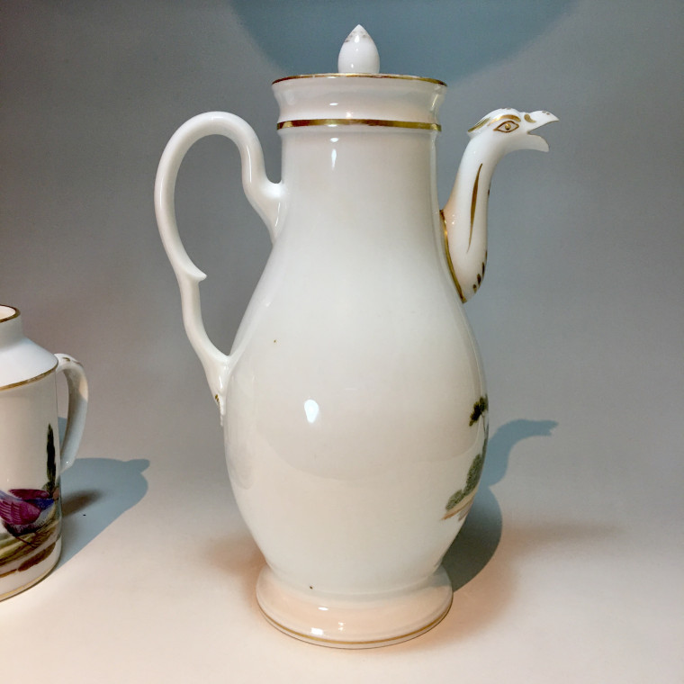 Paris - Service à thé et café à décor doiseaux - Époque empire