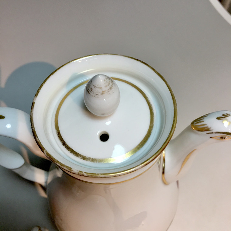Paris - Service à thé et café à décor doiseaux - Époque empire
