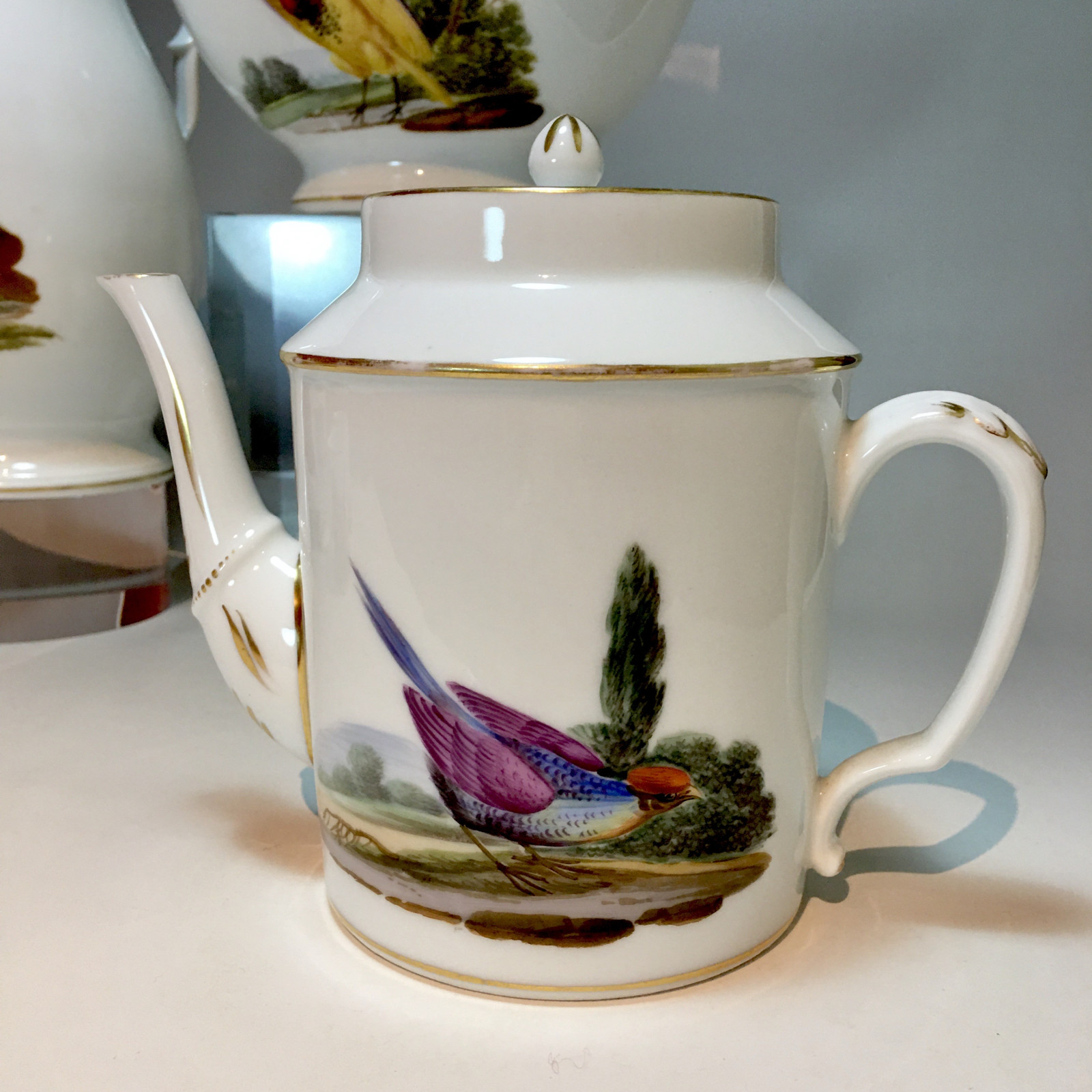 Paris - Service à thé et café à décor doiseaux - Époque empire