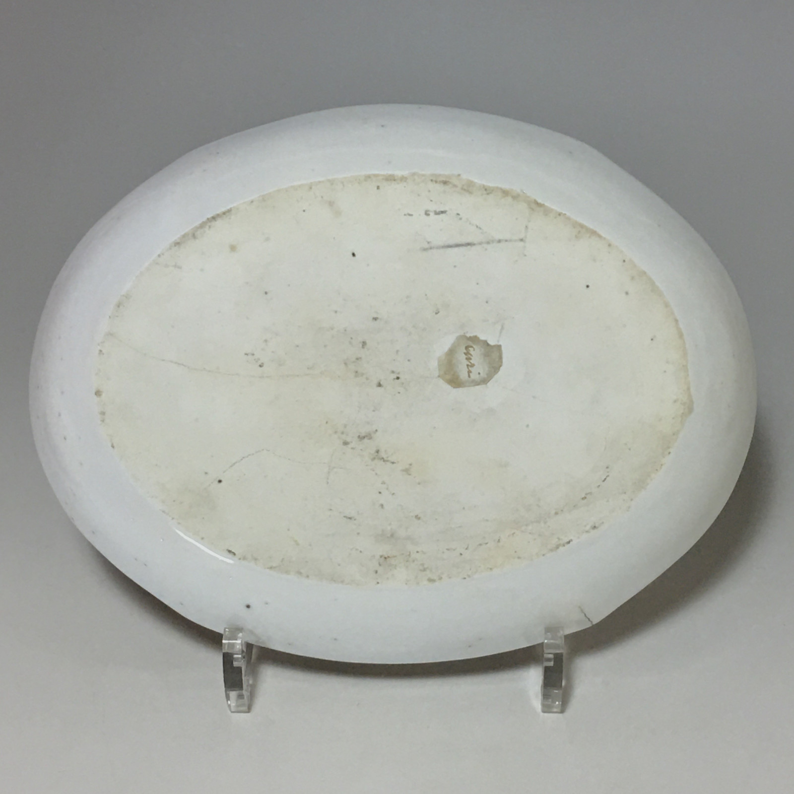 Paris - Bowl or Bouillon covered and its porcelain display stand from Paris - Late eighteenth century