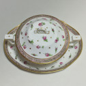Bouillon couvert et son présentoir en porcelaine de Paris - Époque directoire