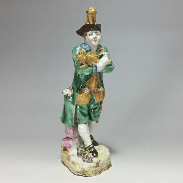 Sceaux - Rare statuette en faïence de Sceaux - XVIIIe siècle