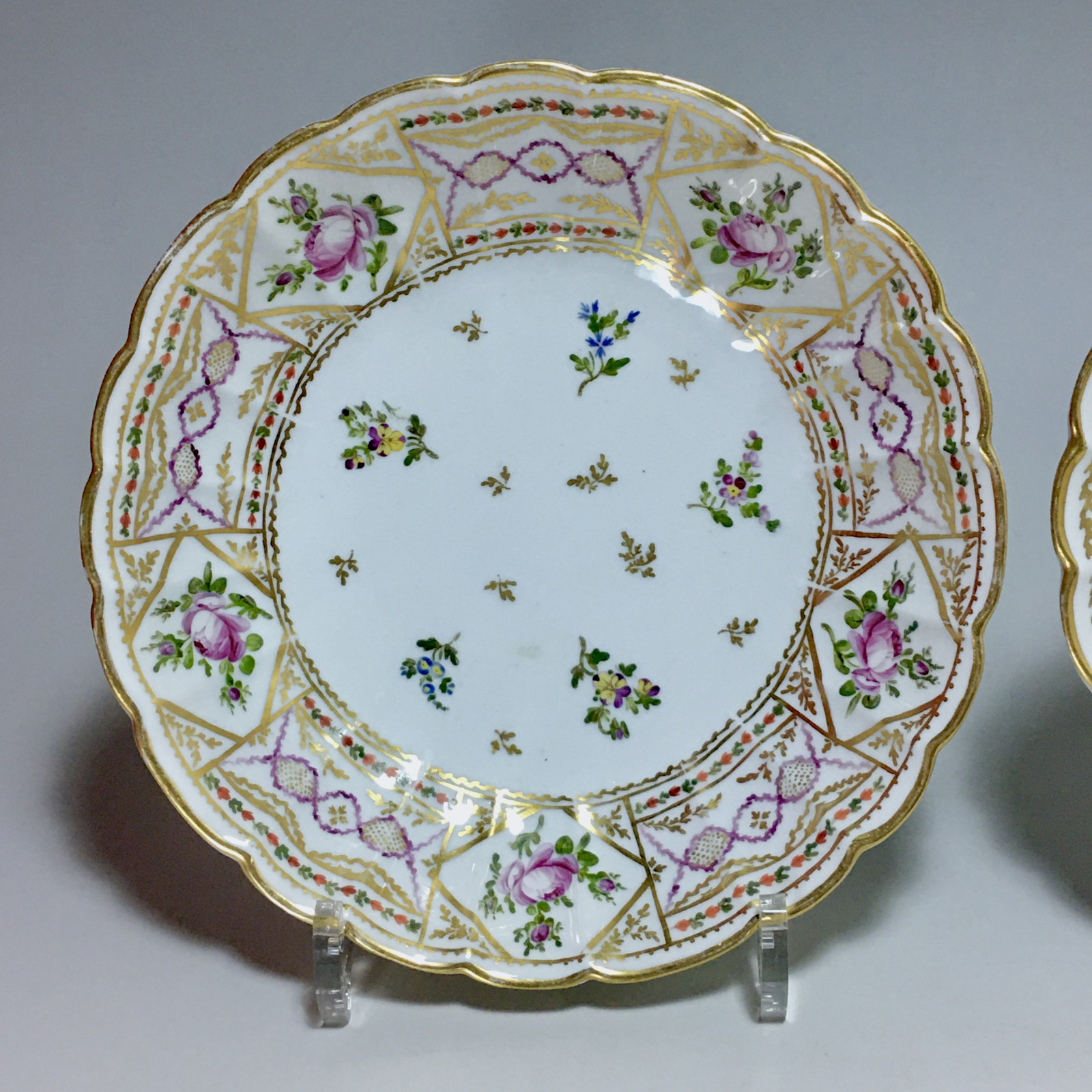 Bordeaux - Paire de Jattes en porcelaine - Manufacture des terres de Bordes - XVIIIe siècle