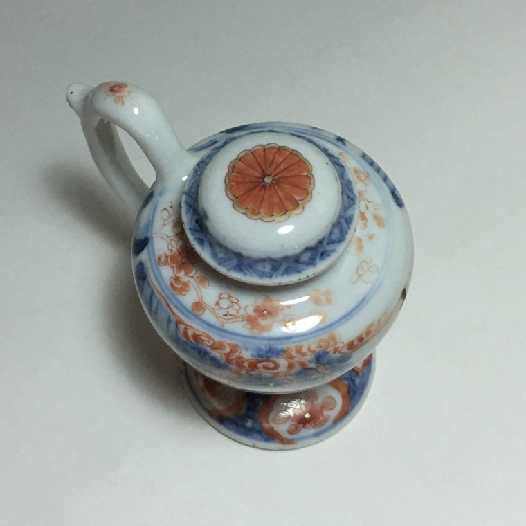 Chine -  Moutardier à décor dit “Imari“ - Époque Kangxi (1662- 1722)