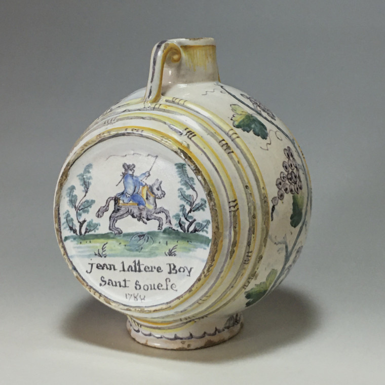 Nevers. Rare tonnelet à décor patronymique - Daté 1788