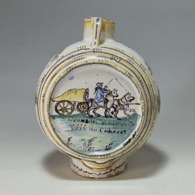 Nevers. Rare keg with patronymic decoration - Dated 1788
