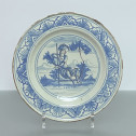 Saint jean du désert (Marseille) - Assiette à décor d'un berger – Première moitié du XVIIIe siècle