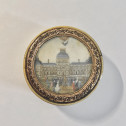 Boîte ornée d'une miniature figurant l'envol d'une mongolfière – Fin du XVIIIe siècle
