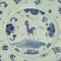Savone - Assiette à décor d'une biche - Fin du XVIIe - Dédut du XVIIIe siècle