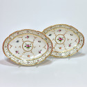 Manufacture du Duc d'Angoulême - Paire de plats en porcelaine - XVIIIe siècle