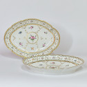 Manufacture du Duc d'Angoulême - Paire de plats en porcelaine - XVIIIe siècle