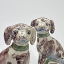 Nord de la France - Paire de tirelires figurant des chiens - XVIIIe siècle