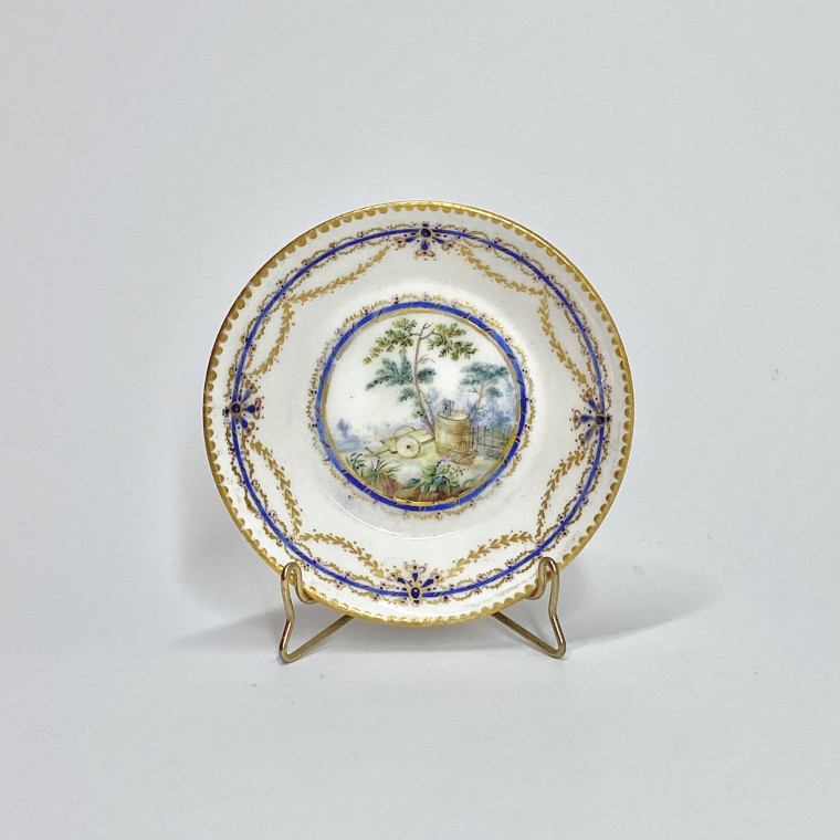 Cup and saucer "Mignonnette" in soft Sèvres porcelain - Eighteenth century
