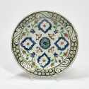 Iznik - Plat à décor de quatre mandorles - XVIIe siècle