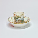 Gobelet litron en porcelaine tendre de Sèvres - XVIIIe siècle