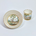 Gobelet litron en porcelaine tendre de Sèvres - XVIIIe siècle