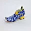 Caltagirone (Sicile) - Gourde en forme de soulier - Fin du XVIIe Début du XVIIIe siècle.