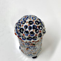Delft - Rare porte-Huilier polychrome à trois compartiments - XVIIIe siècle