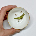 Meissen - Tasse et sa soucoupe à décor de légumes et insectes - XVIIIe siècle - vers 1745-1750