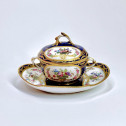 Sèvres - Ecuelle à bouillon à fond bleu nouveau - XVIIIe siècle