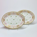 Paris - Porcelaine de Nast - Paire de petits plats ovales - Vers 1800