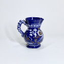 Nevers - Petit pichet en faïence à fond bleu persan - XVIIe siècle - Vers 1650