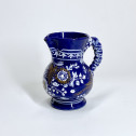 Nevers - Petit pichet en faïence à fond bleu persan - XVIIe siècle - Vers 1650