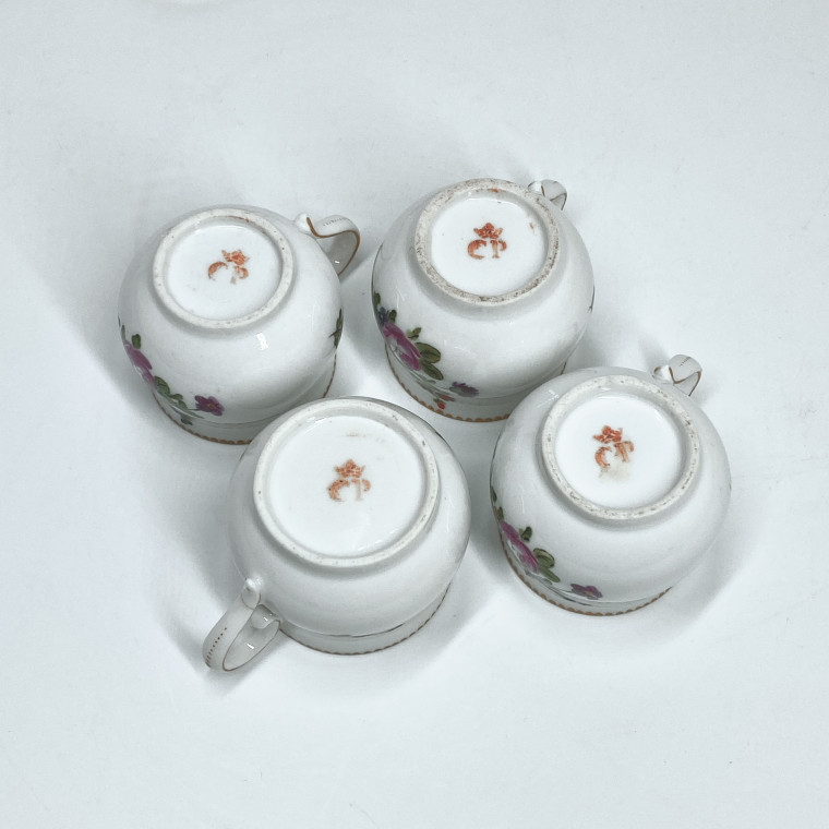 Paris - Manufacture du Comte d´Artois - Four juice jars - Eighteenth century