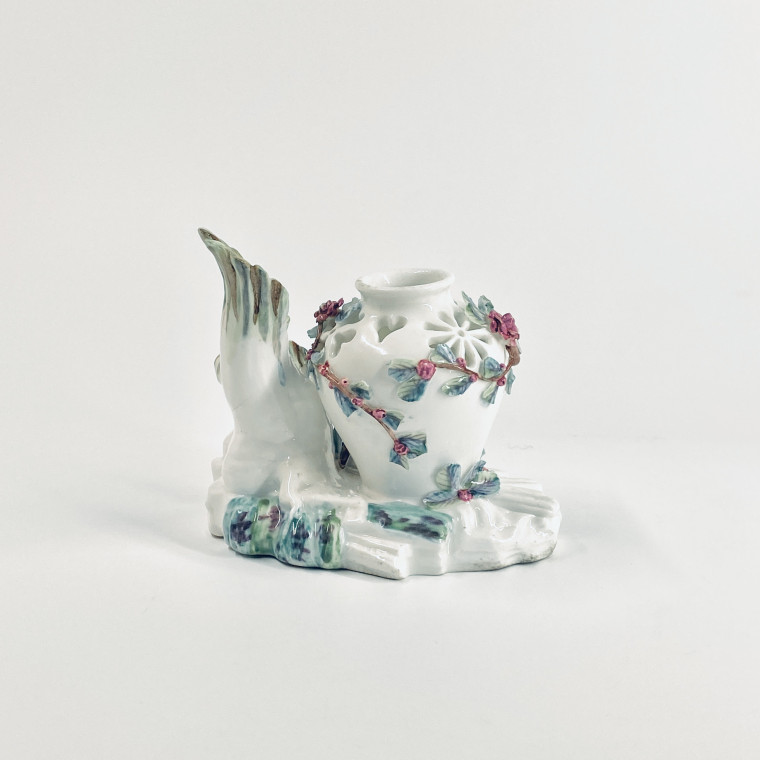 Vincennes - Vase pot-pourri polychrome - XVIIIe siècle