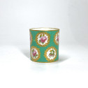 Sevres. Soft porcelain fard pot with green background - Eighteenth century