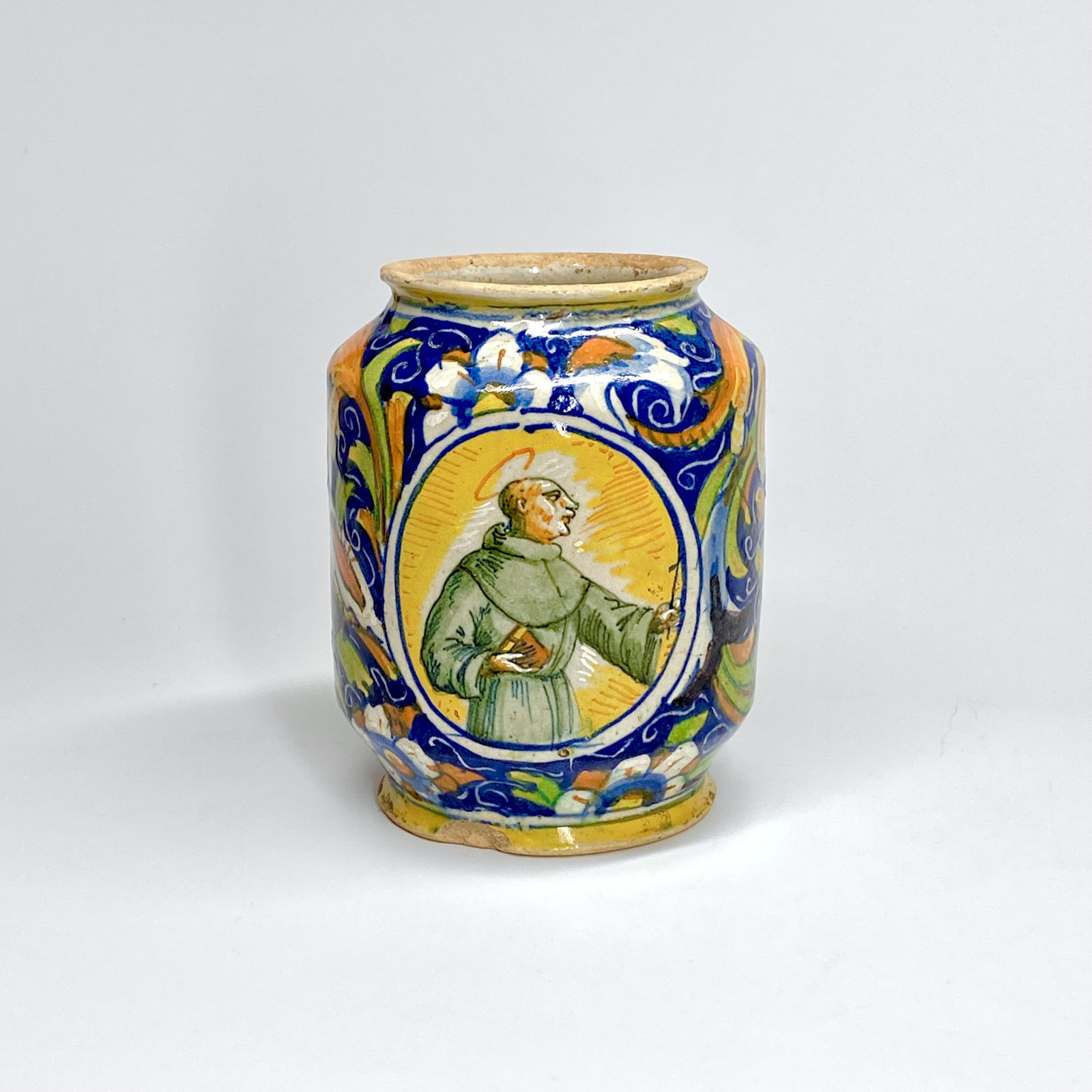 Albarello en majolique de Venise - Atelier de Maestro Domenico - XVIe siècle