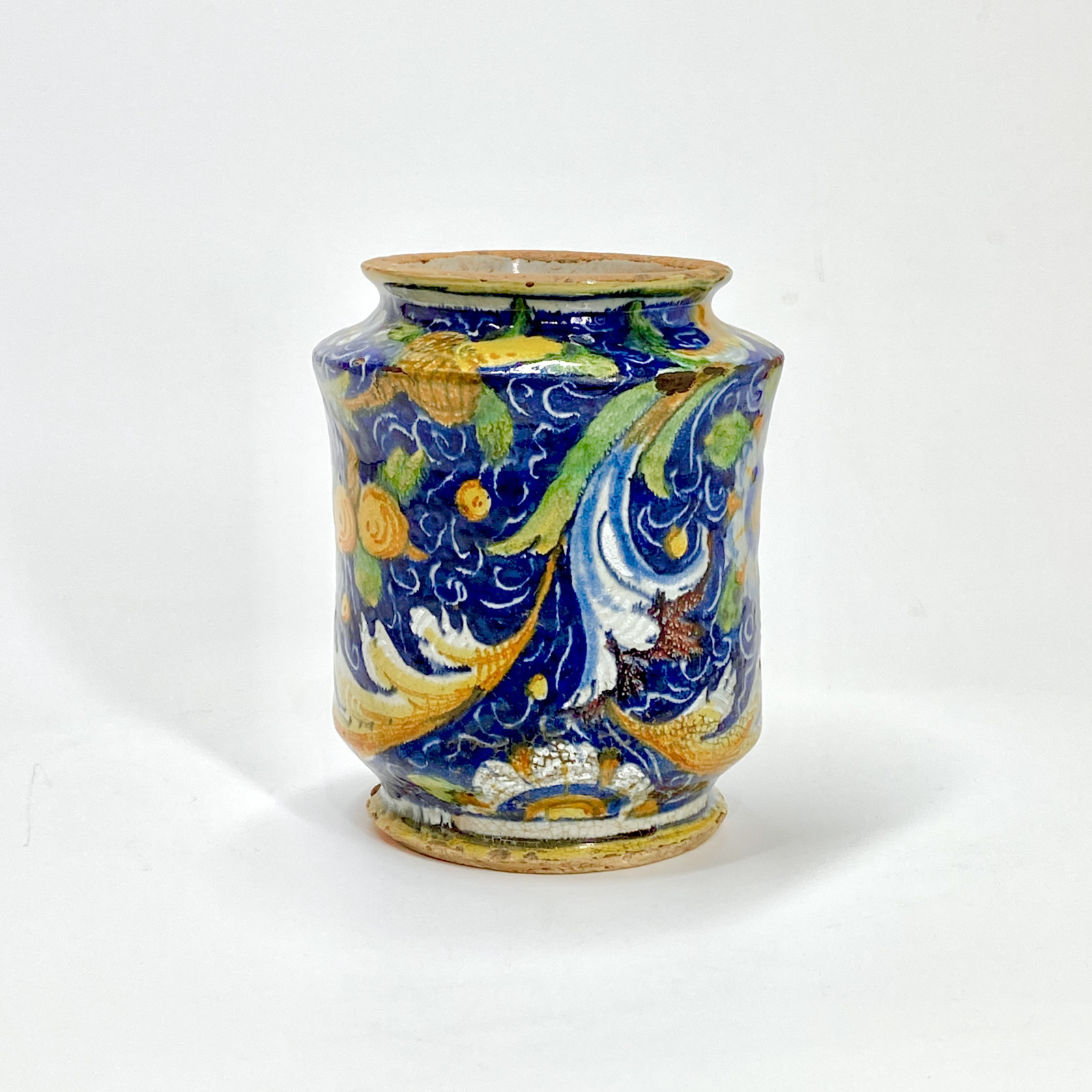 Albarello cintré en majolique de Venise - Atelier de Maestro Domenico - XVIe siècle