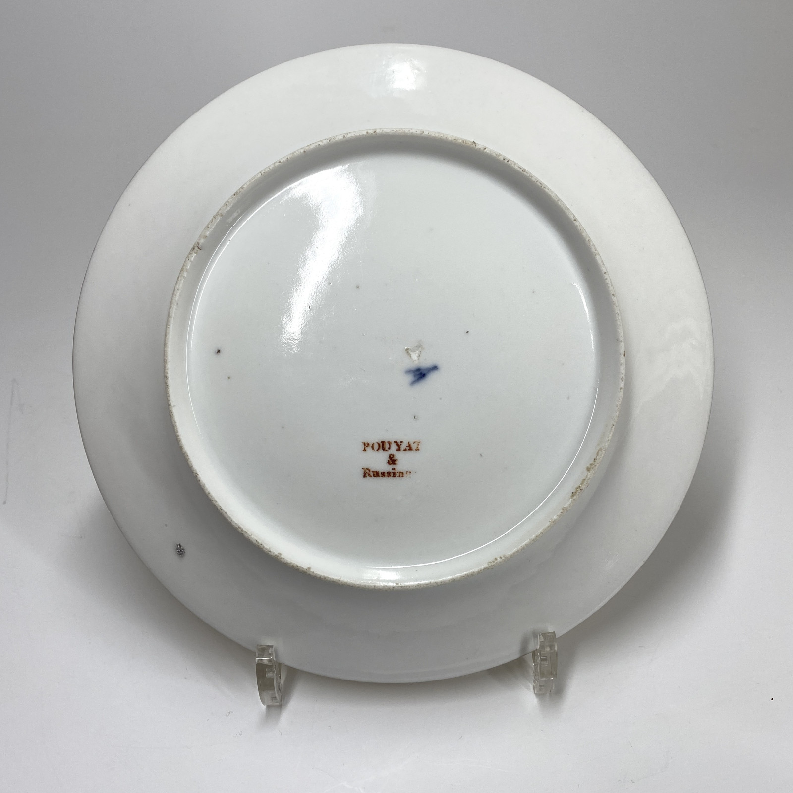 Série de huit assiettes décorées en grisaille - Paris - Pouyat & Russinger - Époque Directoire