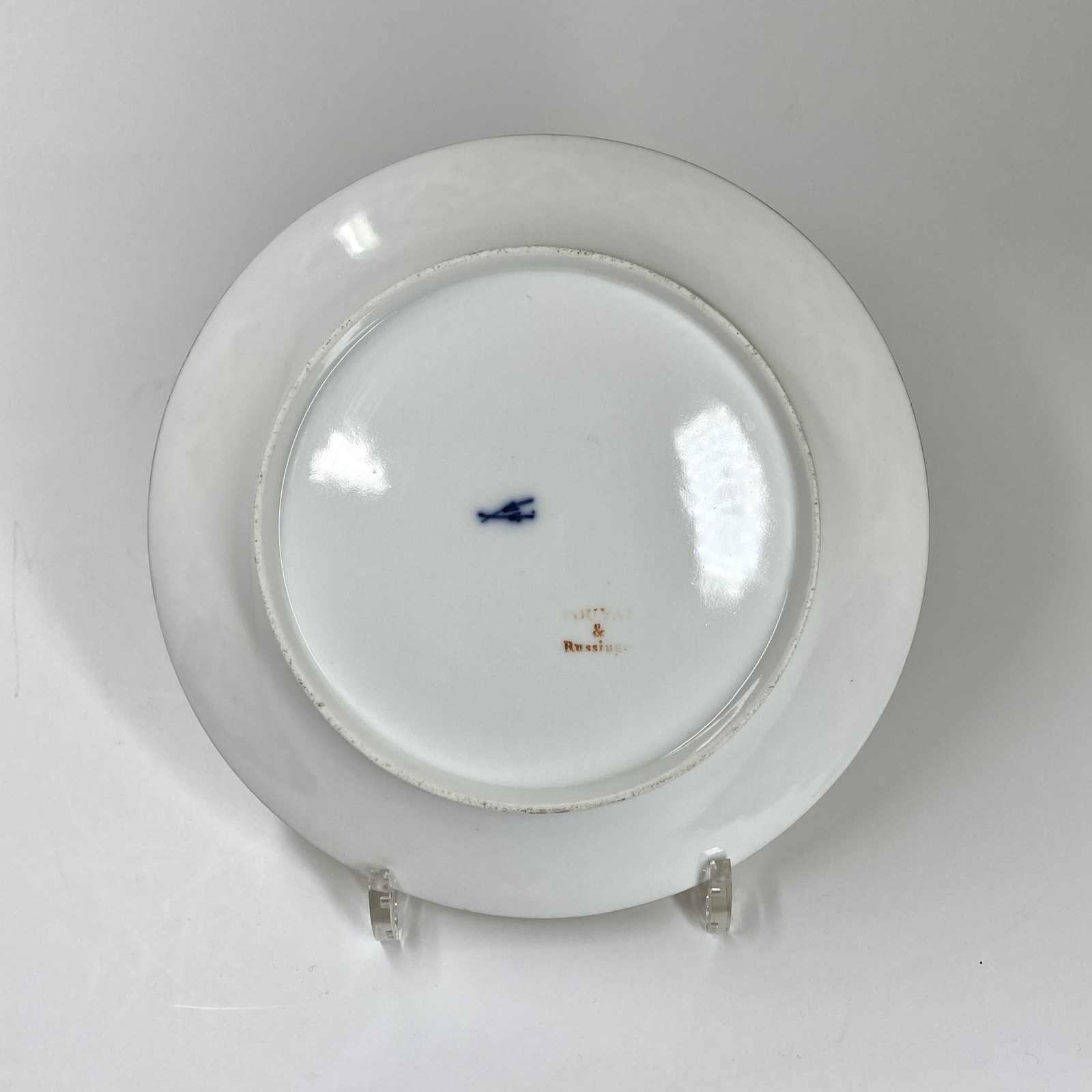 Series of eight plates decorated in grisaille - Paris - Pouyat & Russinger - Directoire period.