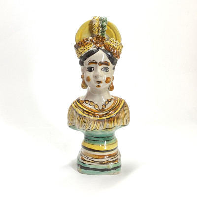 Ariano Irpino (Italy) - Pitcher depicting a bust of a woman - Late Eighteenth century