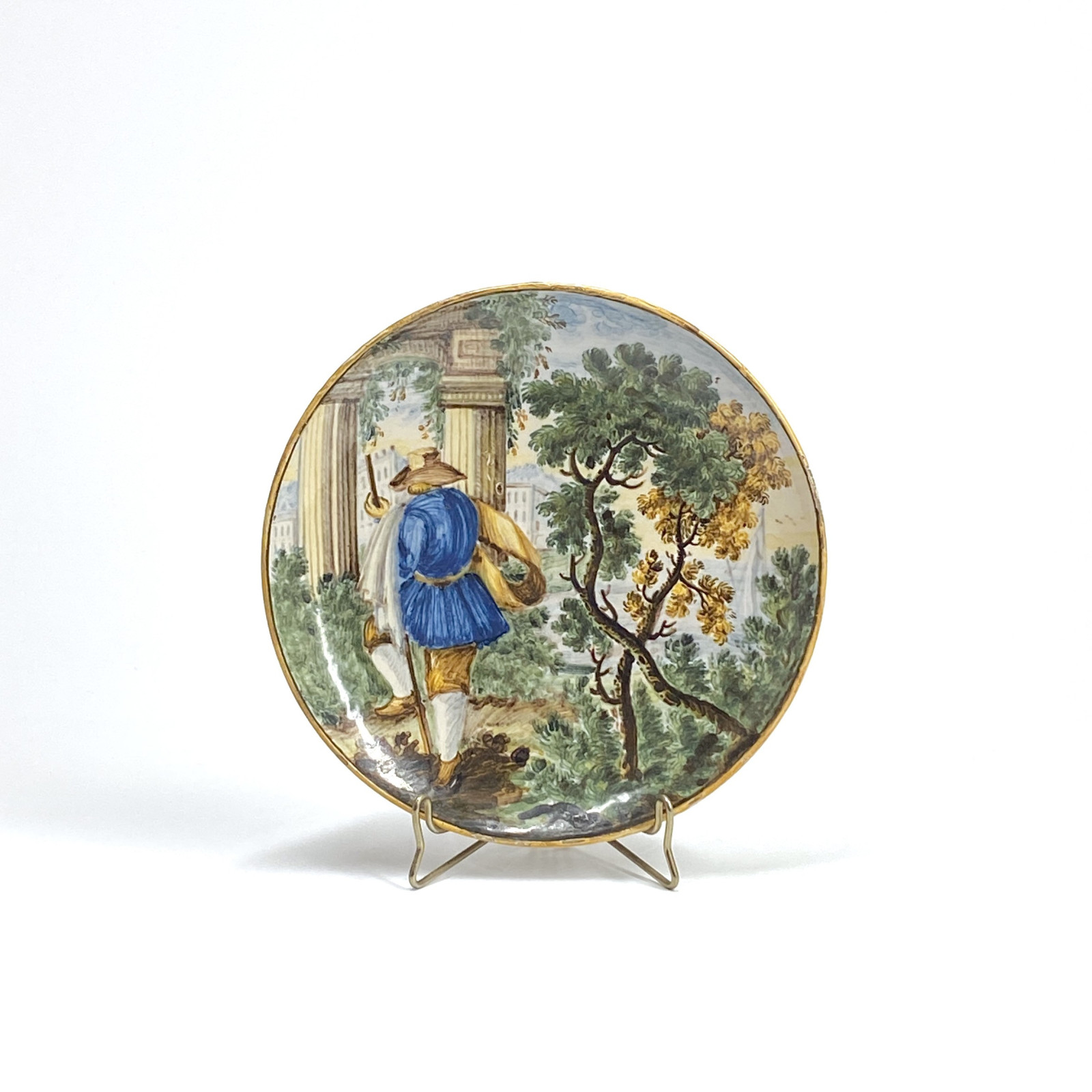 Castelli - Coupelle en faïence à décor polychrome - XVIIIe siècle